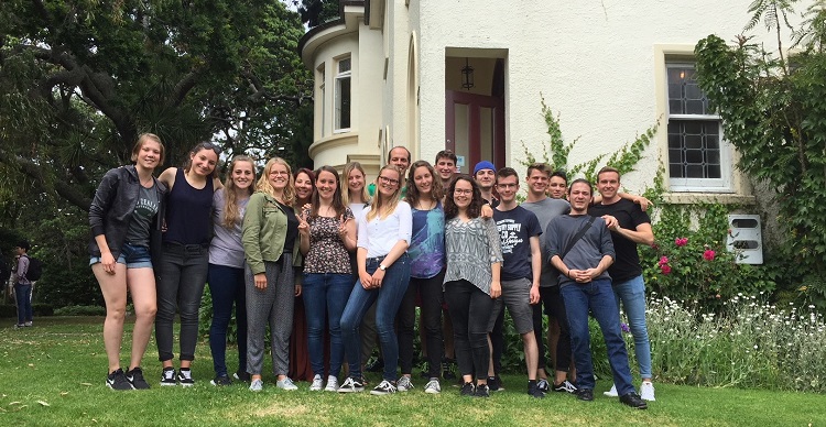 European students at Languages International, Auckland, New Zealand