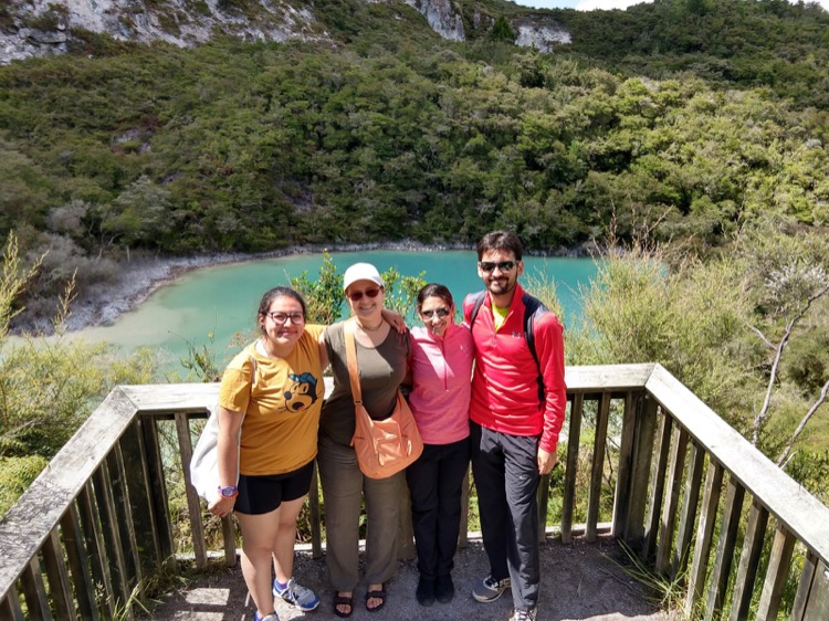 English for University students enjoying New Zealand nature
