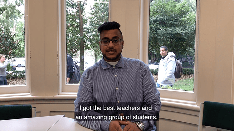 Faisal shares student experience at Languages International
