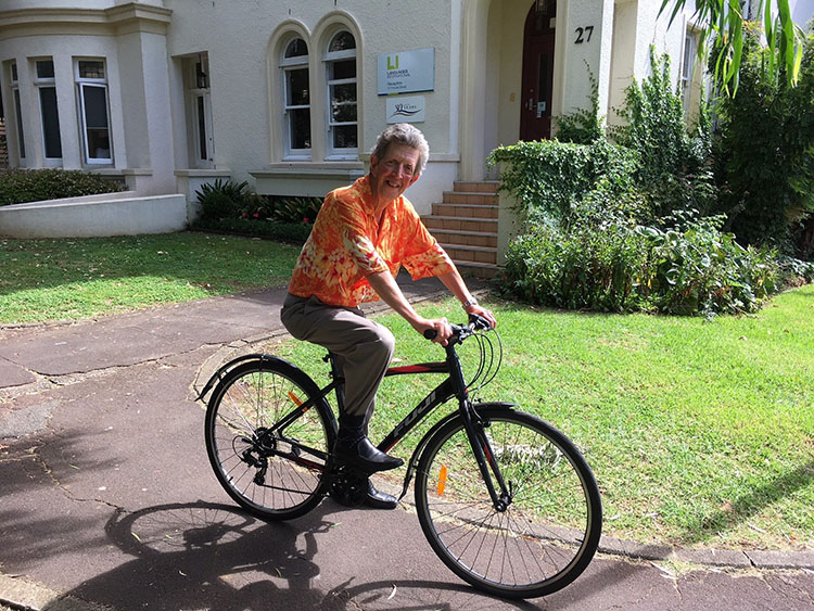 HD on a bike at Languages International