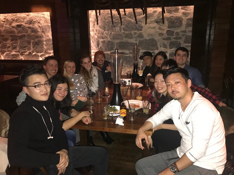 School friends relaxing in Auckland, New Zealand